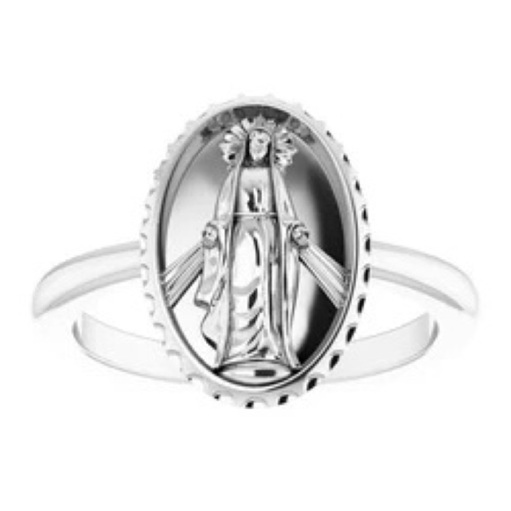 Miraculous Medal Ring View 2